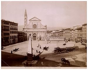 Italie, Firenze, Piazza e Chiesa di S. Maria Novella