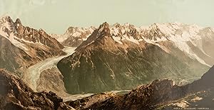 Chamonix. La chaîne du Mont-Blanc depuis la Flégère.