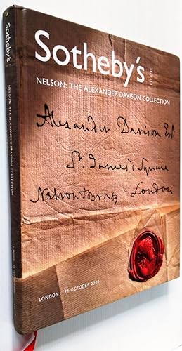Imagen del vendedor de Nelson - The Alexander Davison Collection - Sotheby's auction catalogue , 21 October 2002 a la venta por Your Book Soon