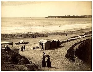 France, Granville, Plage et Bureau des bains