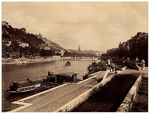 France, Lyon, la Mulatière, La Saône et les Quai