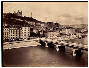 France, Lyon, Le Pont Tilsitt et le Coteau de Fourvière