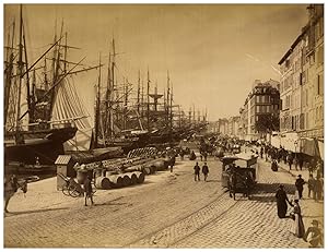 France, Marseille, Perspective du Quai du Port