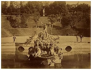 Italie, Firenze, Giardino di Boboli, vasca del Nettuno