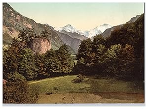 Schweiz, Berner Oberland, Interlaken, Ruine Unspunnen