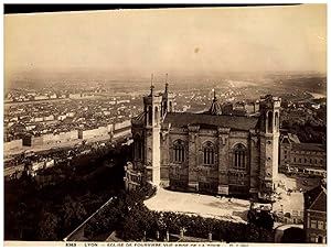 France, Lyon, Église de Fourvières, vue prise de la Tour