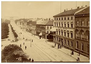 Danemark, Christiania, Eidsvoldsplads og Karl Johansgade, Grand Hôtel