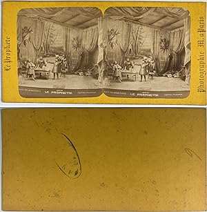 Théâtre, Acte III Le Prophète: Oberthal prisonnier, Vintage albumen print, ca.1860, Stéréo