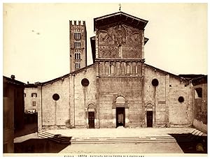 Italie, Lucca, facciata della Chiesa si S. Frediano