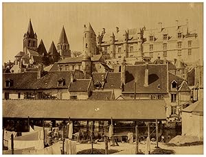 France, Loches, vue du château