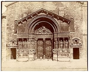 Arles, church of st. trophime, négatif papier