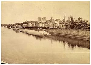 France, Saumur, Perspective du Quai de Limoges