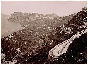 Italie, Isola di Capri, panorama colla strada d'Anacapri, Photo. G. Sommer