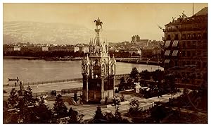 Suisse, Genève, place des Alpes: monument Brunswick