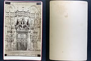 Strasbourg, Portail Saint-Laurent de la Cathédrale, Vintage albumen print, ca.1880