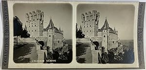 Espagne, Segovia (Ségovie), Alcázar, Vintage silver print, ca.1900, Stéréo