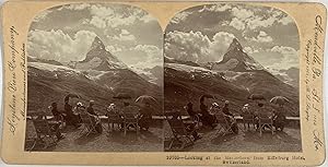 Singley, Switzerland, stereo, Matterhorn from Riffelburg Hotel, 1901