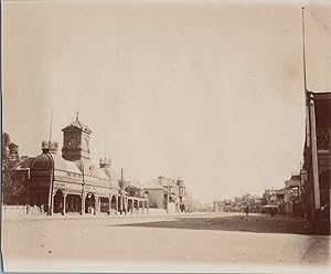 Australia, Port Pirie, Railway Station, vintage citrate print, ca.1905