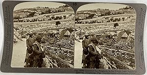 Palestine, Jerusalem, Tombeaux des Prophètes, Vintage print, ca.1880, Stéréo