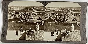Palestine, Jerusalem, le "Nouveau Calvaire" au dehors de la Porte de Damas, Vintage print, ca.188...
