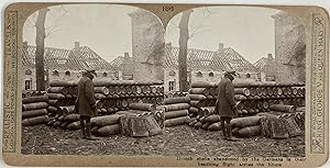 Guerre 1914/18, munitions abandonnées par les Allemands, Vintage print, ca.1915, Stéréo