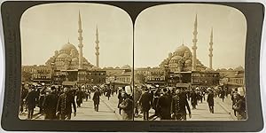 White, Turkey, Constantinople, stereo, Mosque of the Sultan-Mother, 1901