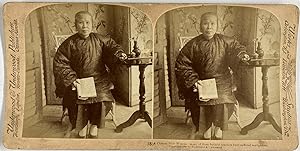Underwood, China, A Chinese Bible Woman, stereo, 1900