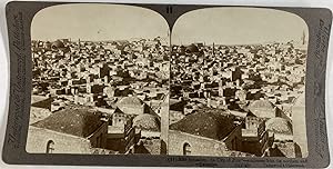 Palestine, Jerusalem, panorama, Vintage print, ca.1880, Stéréo