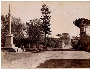 Italie, Villa Appia e Sepolcro di Cecilia Metella vista da S . Sebastiano