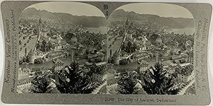 Keystone, Switzerland, The City of Lucerne, stereo, ca.1905