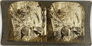 William H.Rau, Kelley, Switzerland, Gorner Glacier, stereo, In the Gorner Gorge, 1893