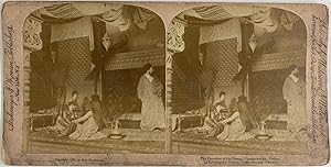 Turquie, Istanbul, Constatinople, Harem, Vintage albumen print, ca.1880, Stéréo