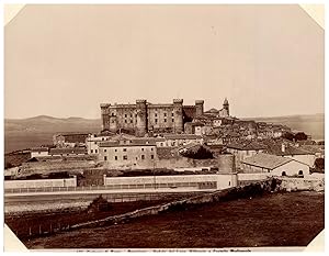 Italie, Dintorni di Roma, Bracciano, veduta del Lago e Castello Medievale