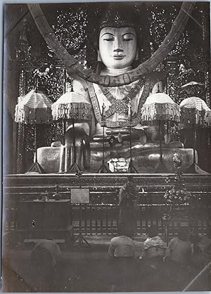 Burma, Mandalay, Salin Monastery, vintage silver print, ca.1910