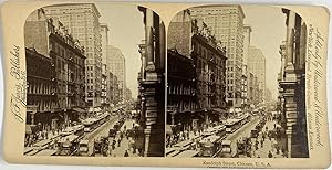 Jarvis, USA, Chicago, Randolph Street, stereo, 1893