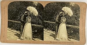 Young, Genre Scene, The Summer Girl and her Sweetheart, stereo, 1897