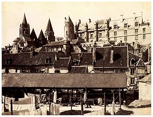 France, Loches, Église Saint- Ours, vue générale