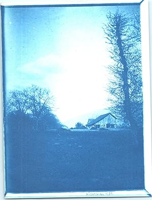 Albertville, Chalet près du Mont Blanc, Vintage cyanotype print, 1901