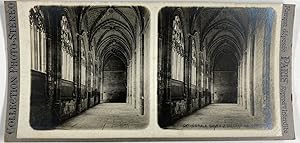 Espagne, Segovia (Ségovie), Cathédrale, Cloître, Vintage silver print, ca.1900, Stéréo