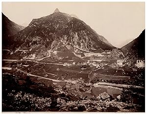 Bild des Verkufers fr Suisse, Gotthard Bahn, Wassen, Photo. G. Sommer zum Verkauf von photovintagefrance