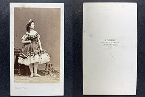 Disdéri, Paris, danseuse de l'Opéra Mlle Wolter I