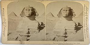 Strohmeyer & Wyman, Egypt, Cairo, Sphinx, stereo, 1894