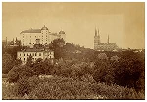 Sverige, Upsala, Slottet och Domkyrkan, Photo. Lindahls