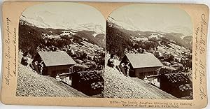 B.L. Singley, Switzerland, Jungfrau, stereo, 1901