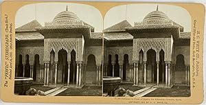 White, Spain, Grenada, Alhambra, Court of Justice, stereo, 1901