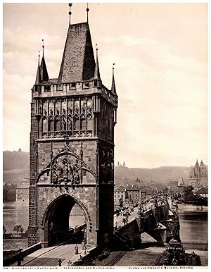 Tchéquie, Prague, Brückenthor und Karlsbrücke