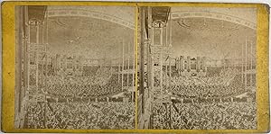 Salle d'orchestre, Vintage albumen print, ca.1860, Stéréo