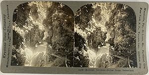 Singley, Switzerland, Gorner Gorge, stereo, 1901