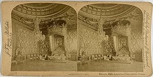 Jarvis, France, Fontainebleau, Marie Antoinette's Bedroom, stereo, 1889