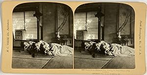 White, Japan, Geishas, Afternoon Nap, stereo, 1901